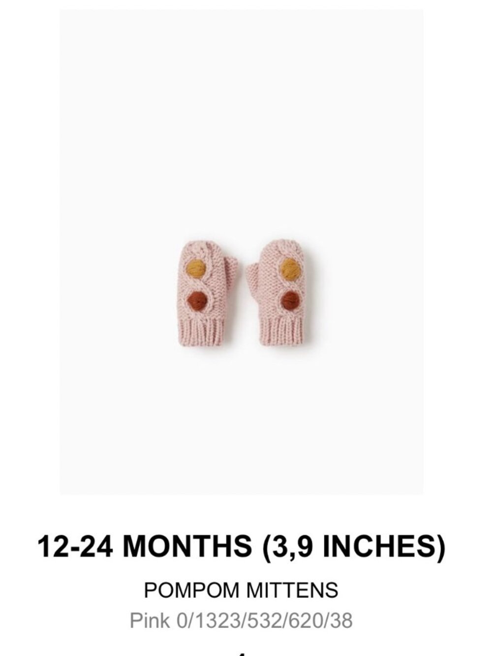 Zara Knit Mitten